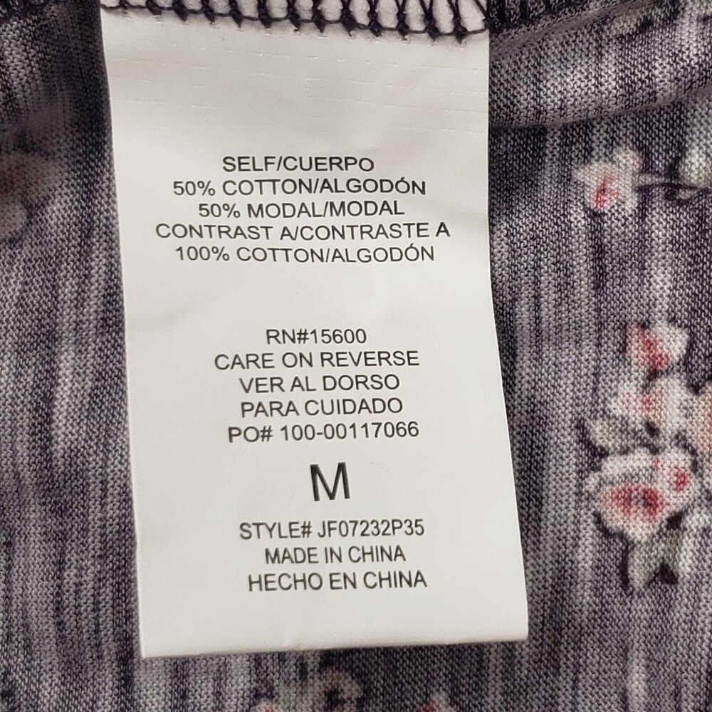 Mason & Belle Floral LS Blouse Women's Size Medium Plum Cottagecore Grandmacore - Picture 6 of 14
